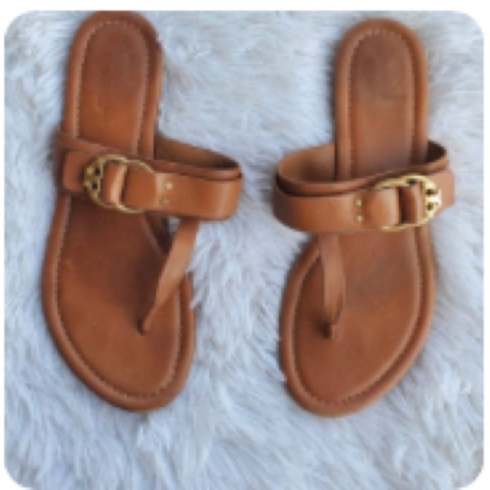 Tory Burch Saddle Colored Sandals